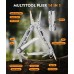 Multitool, 14-in-1 Stainless Steel Foldable Multi Tool with Wire Cutter, Knife, Saw, Screwdrivers, Bottle/Can Opener, Multitools with Pocket Clip for EDC, Camping, Hiking, Repairing