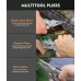 Multitool, 14-in-1 Stainless Steel Foldable Multi Tool with Wire Cutter, Knife, Saw, Screwdrivers, Bottle/Can Opener, Multitools with Pocket Clip for EDC, Camping, Hiking, Repairing
