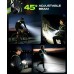 SUYIWEE 550LM Running Lights for Runners with Side Light, 7 Modes & 360° Reflective Running Vest, IPX4 Waterproof, 45° Adjustable Rechargeable Running Light