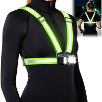 SUYIWEE 550LM Running Lights for Runners with Side Light, 7 Modes & 360° Reflective Running Vest, IPX4 Waterproof, 45° Adjustable Rechargeable Running Light SUYIWEE 550LM Running Lights for Runners with Side Light, 7 Modes & 360° Reflective Running Vest, IPX4 Waterproof, 45° Adjustable Rechargeable Running Light