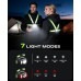 SUYIWEE 550LM Running Lights for Runners with Side Light, 7 Modes & 360° Reflective Running Vest, IPX4 Waterproof, 45° Adjustable Rechargeable Running Light