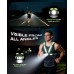 SUYIWEE 550LM Running Lights for Runners with Side Light, 7 Modes & 360° Reflective Running Vest, IPX4 Waterproof, 45° Adjustable Rechargeable Running Light