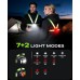 SUYIWEE 550LM Running Lights for Runners with Side Light, 7+2 Modes & 360° Reflective Running Vest, IPX4 Waterproof, 45° Adjustable Rechargeable Running Light for Walking/Cycling/Hiking, 4-25H Runtime