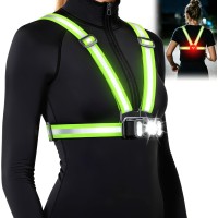 SUYIWEE 550LM Running Lights for Runners with Side Light, 7+2 Modes & 360° Reflective Running Vest, IPX4 Waterproof, 45° Adjustable Rechargeable Running Light for Walking/Cycling/Hiking, 4-25H Runtime SUYIWEE 550LM Running Lights for Runners with Side Light, 7+2 Modes & 360° Reflective Running Vest, IPX4 Waterproof, 45° Adjustable Rechargeable Running Light for Walking/Cycling/Hiking, 4-25H Runtime