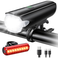 SUYIWEE 1200 Lumens Bike Lights for Night Riding with Wide Beam, IP65 Waterproof & USB Rechargeable Bike Light, 3+5 Light Modes, Long-Lasting Bicycle Lights Front and Rear for Road Mountain Cycling SUYIWEE 1200 Lumens Bike Lights for Night Riding with Wide Beam, IP65 Waterproof & USB Rechargeable Bike Light, 3+5 Light Modes, Long-Lasting Bicycle Lights Front and Rear for Road Mountain Cycling
